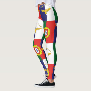 Leggings Drapeau du Portugal et Açores