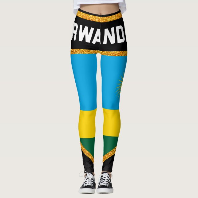 Leggings Drapeau du Rwanda (Devant)