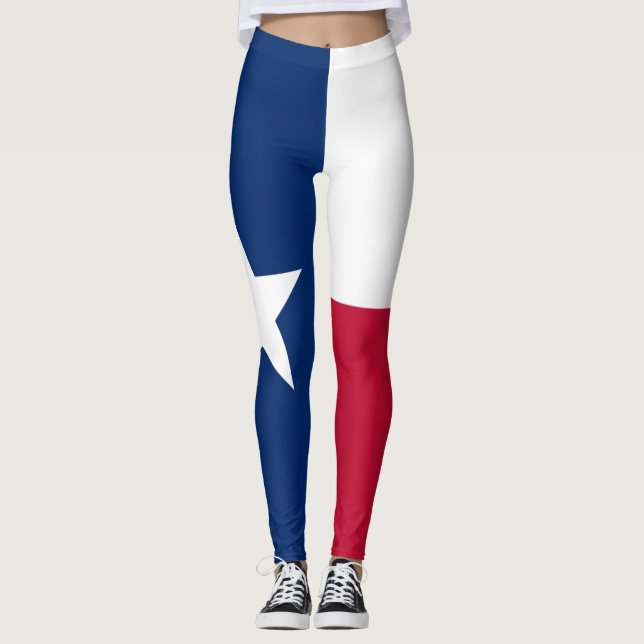 Leggings Drapeau du Texas - fierté texane (Devant)