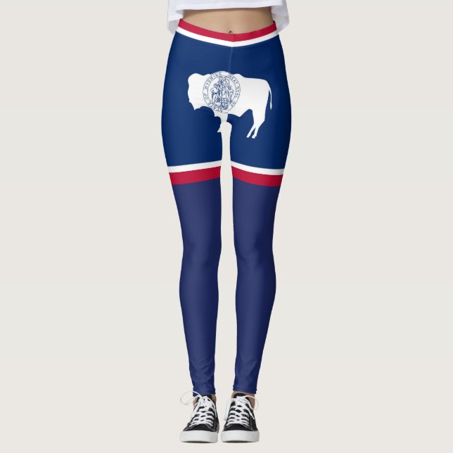Leggings Drapeau du Wyoming (Devant)