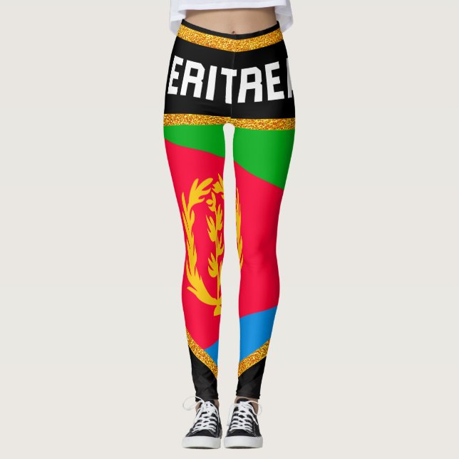 Leggings Drapeau Érythrée (Devant)