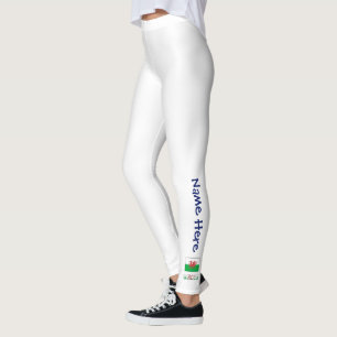 Leggings Drapeau gallois et gallois personnalisé