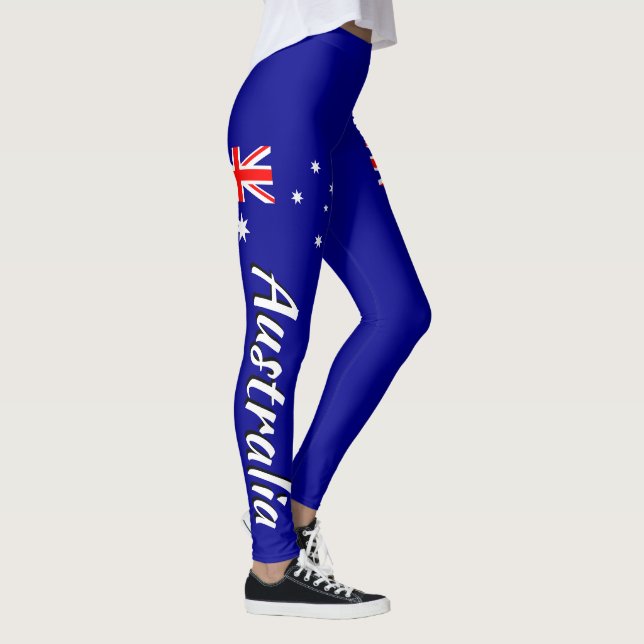 Leggings Drapeau impressionnant d'Australien de l'Australie (Droite)