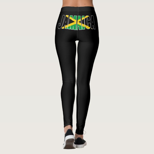 Leggings Drapeau jamaïcain (Dos)