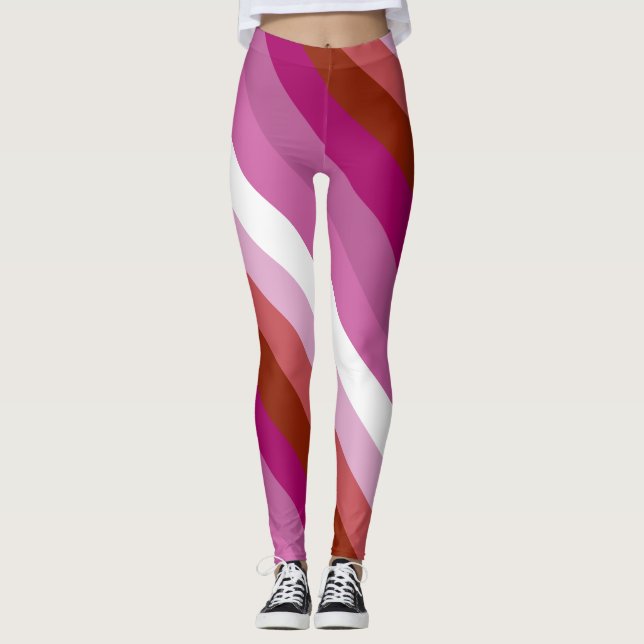 Leggings Drapeau lesbien (Devant)