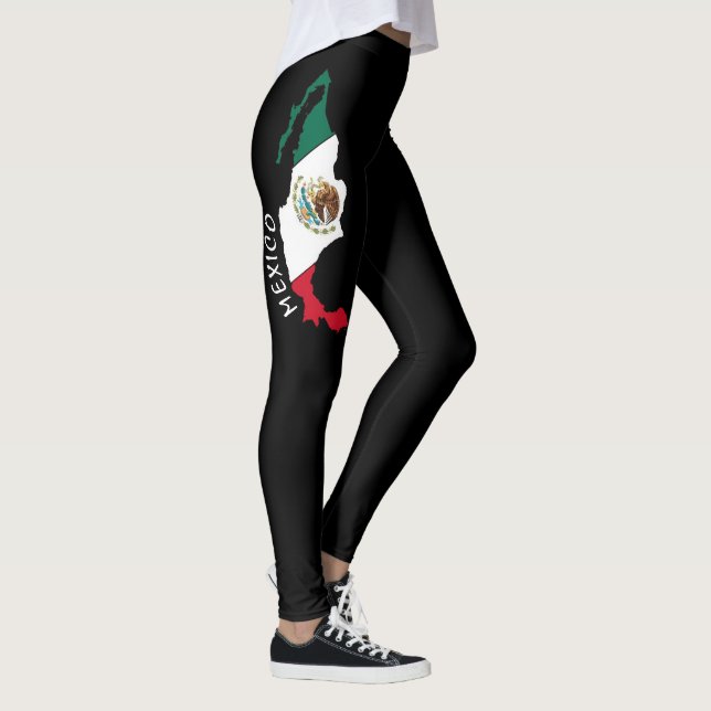 Leggings Drapeau mexicain mignon Mexique Lande d'étirement  (Droite)
