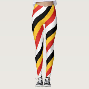 Leggings Drapeau national du Timor oriental avec bandes dia