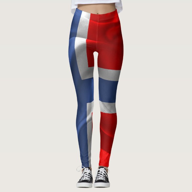 Leggings Drapeau norvégien (Devant)