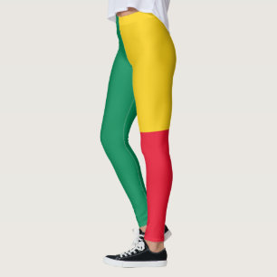 Leggings drapeau patriotique du Bénin
