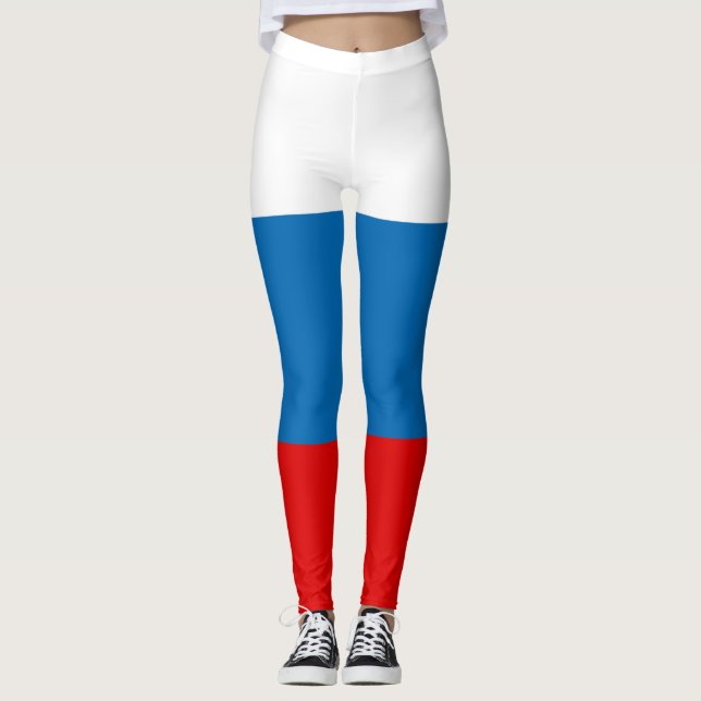 Leggings Drapeau patriotique russe panslave (Devant)