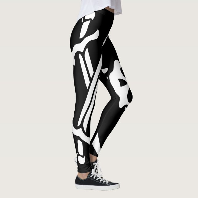 Leggings Drapeau Pirate (Droite)
