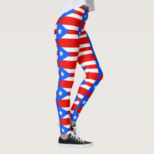 Leggings Drapeau portoricain