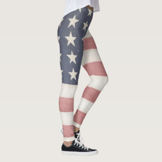 Leggings Drapeau rustique américain
