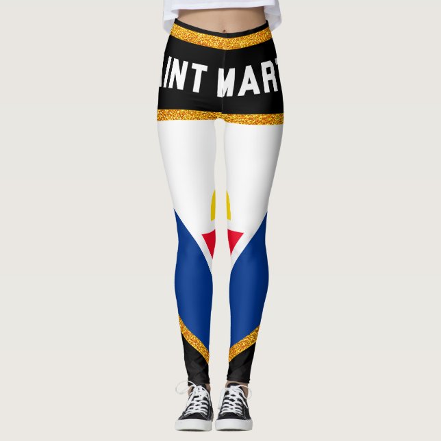 Leggings Drapeau Saint-Martin (Devant)