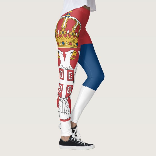Leggings Drapeau serbe (Droite)