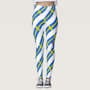 Leggings Drapeau suédois de rayures