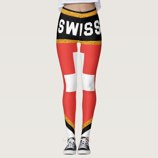 Leggings Drapeau suisse (Devant)