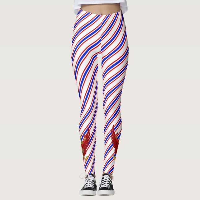 Leggings Drapeau thaïlandais de rayures (Devant)