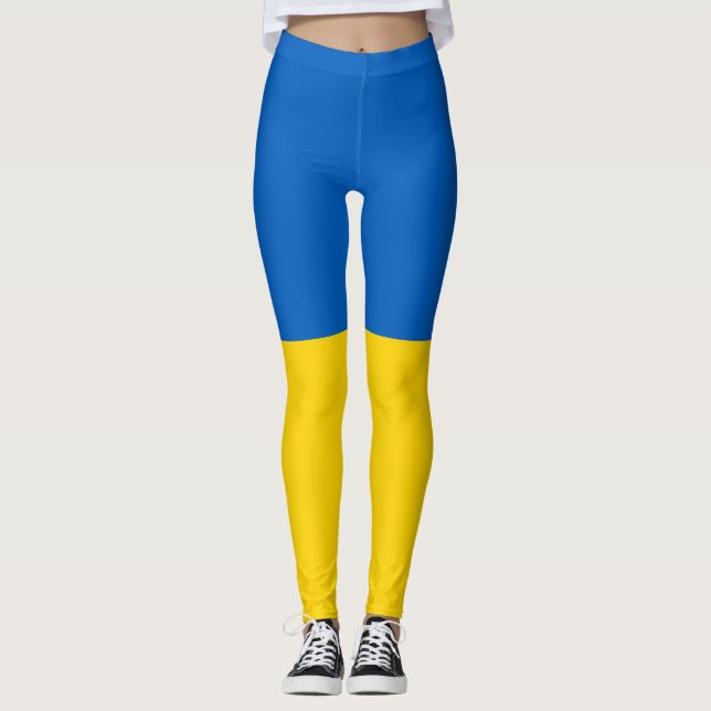 Leggings Drapeau Ukraine (Devant)