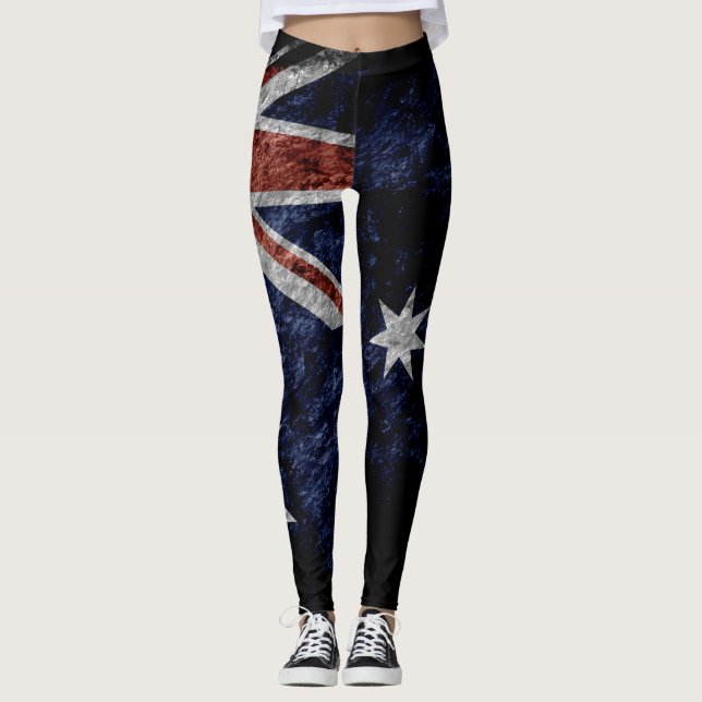 Leggings Drapeau vintage #4 de l'Australie (Devant)
