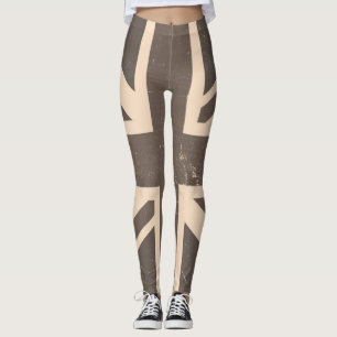 Leggings Drapeau vintage du Royaume-Uni #4