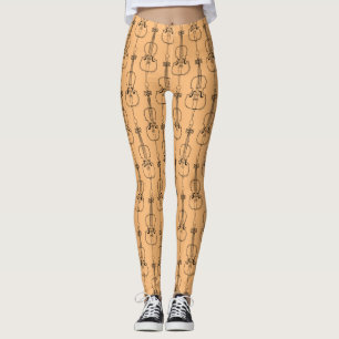 Leggings Drawing du violoncelle