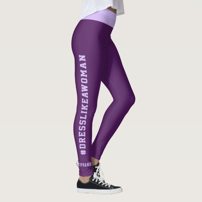 Leggings DressLikeAWoman Custom Fashion/Yoga, Nom,  (Droite)