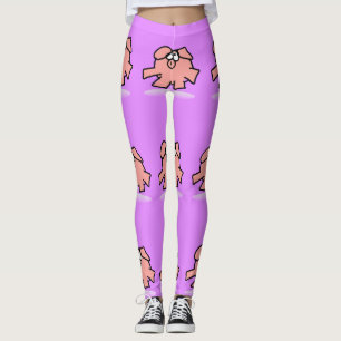Leggings Drôle Cartoon Pig Année Femme choisir la couleur L
