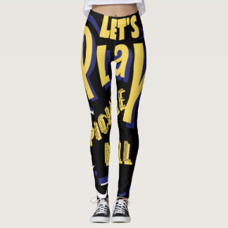 Leggings Drôle Jouons au Pickleball Party Design