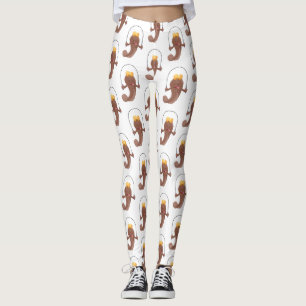 Leggings Drôle sauter boudskipper poisson dessin animé