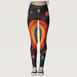 Leggings du système solaire dynamique pour les fil