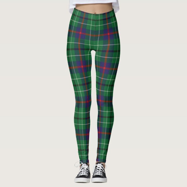 Leggings Duncan Tartan Scottish Clan Plaid Motif (Devant)