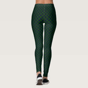 Leggings Dundas tartan bleu vert plaid