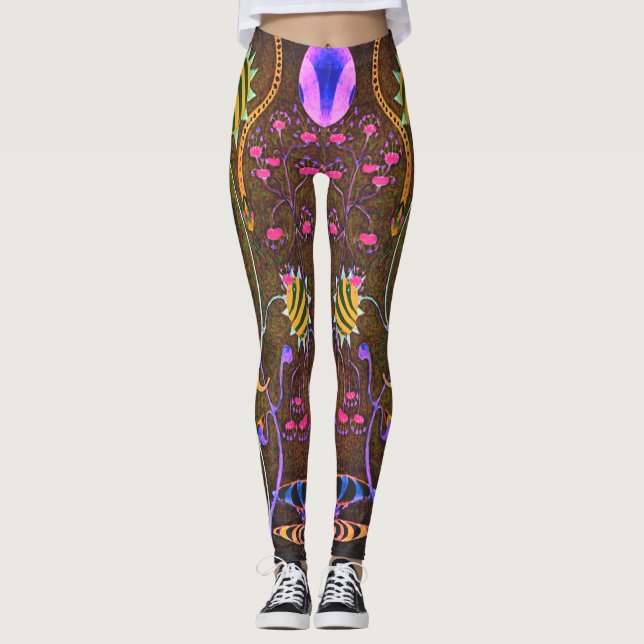 Leggings Dwainizms "fantaisie -" guêtres faites sur (Devant)