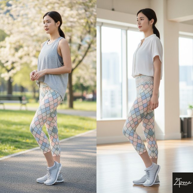 Leggings dynamiques Duo Capri (Créateur téléchargé)