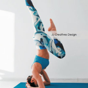 Leggings Eau bleu mer Abstraite