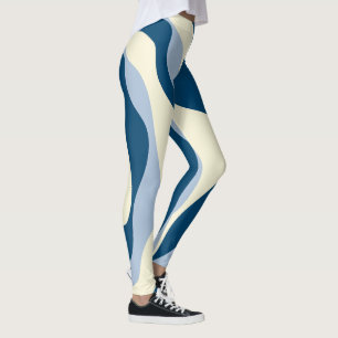 Leggings Ebb et flux 4 - Bleu foncé, Bleu clair et Crème