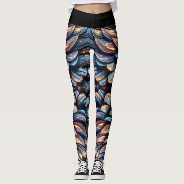 Leggings Écailles Éblouissantes (Devant)