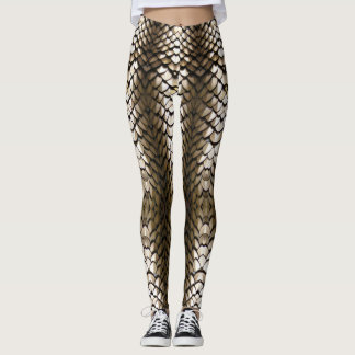 Leggings Échelle de dragon d'or