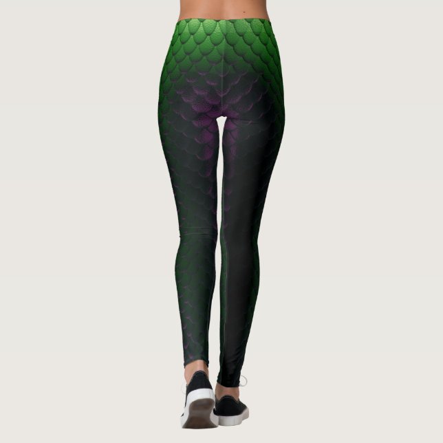 Leggings Échelles de dragon (Dos)