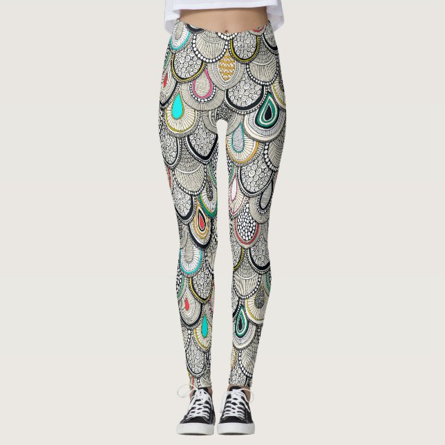 Leggings échelles de dragon (Devant)