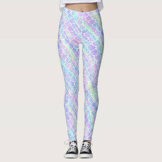 Leggings Échelles de sirène avec le motif marbré