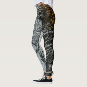 Leggings éclaboussure d'eau sombre