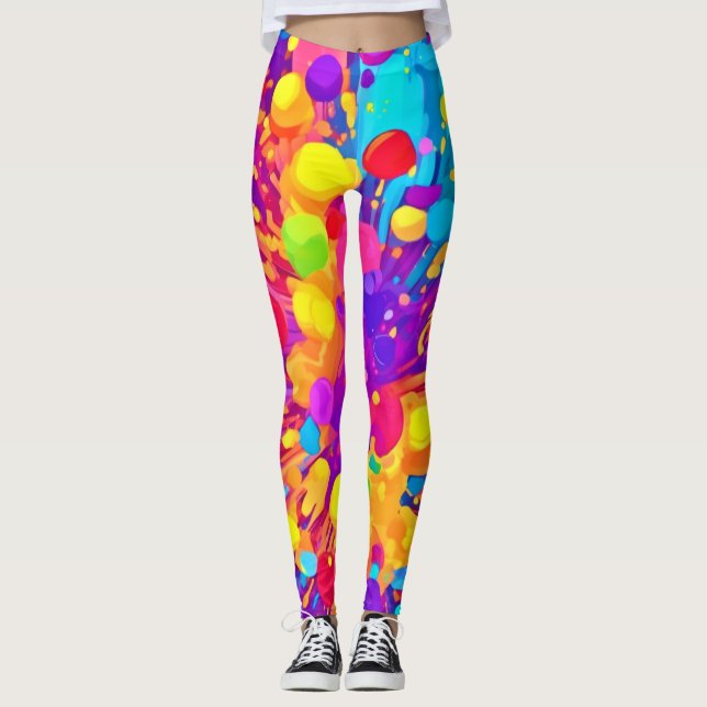Leggings Éclat de couleur dynamique (Devant)