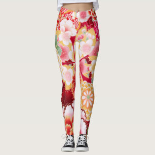 Leggings Éclat floral rouge de Falln