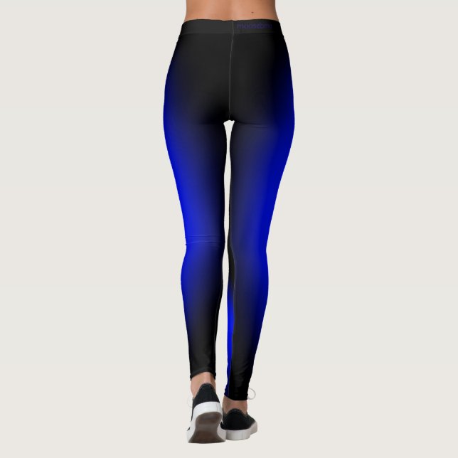 Leggings Éclipse oculaire bleu (Dos)