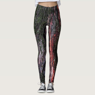 Leggings Écorce de bois mossy roux