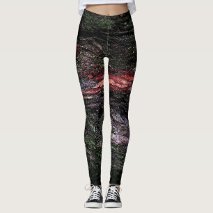Leggings écorce de bois mossy roux
