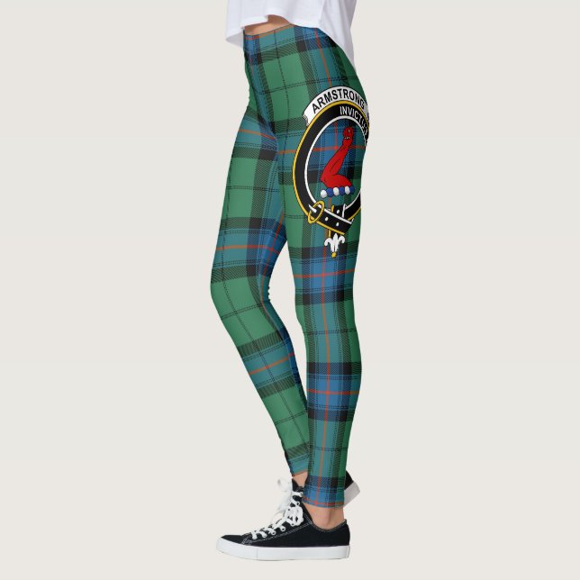 Leggings Ecosse Clan Armstrong Ancienne Crête Tartan Femmes (Gauche)