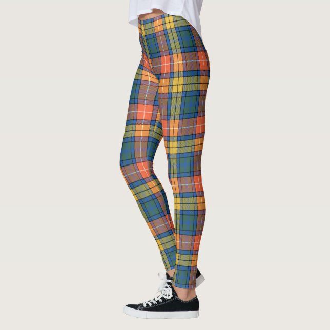 Leggings Ecosse Clan Buchanan Ancienne Leggin Tartan Femmes (Gauche)